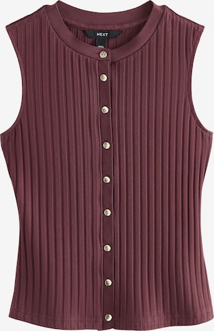 Next Strickweste in Rot: Vorderseite