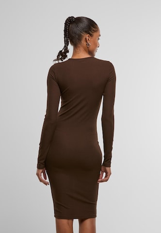 Urban Classics Трикотажное платье в Коричневый