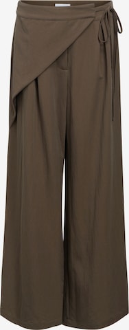 OBJECT - Pierna ancha Pantalón 'OBJSaga' en marrón: frente