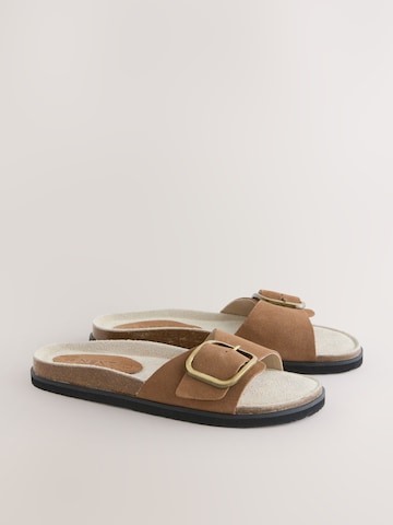 Next Pantolette 'Forever Comfort' in Braun