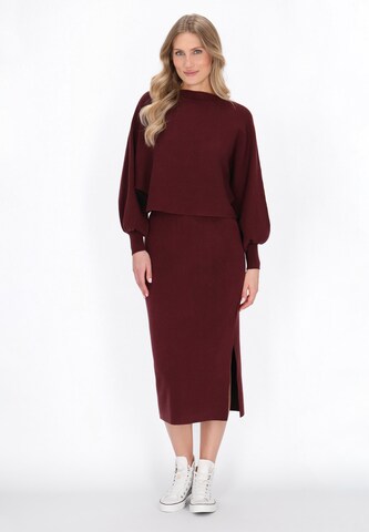 DreiMaster Maritim Sweater in Red: front