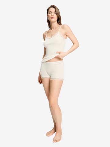 Hanro Top ' Woolen Lace ' in Wit