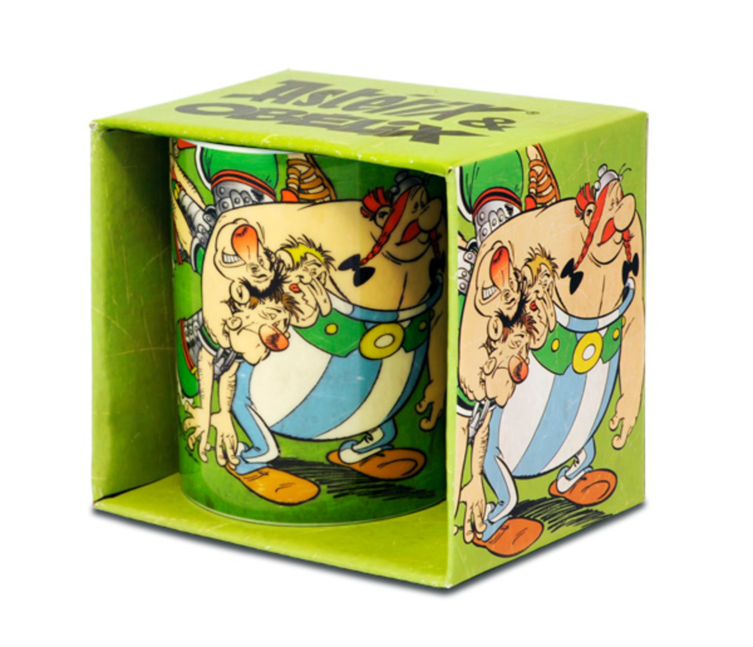 LOGOSHIRT Cup 'Asterix & Obelix With Romans' in Green