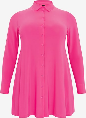 Yoek Blouse in Roze: voorkant