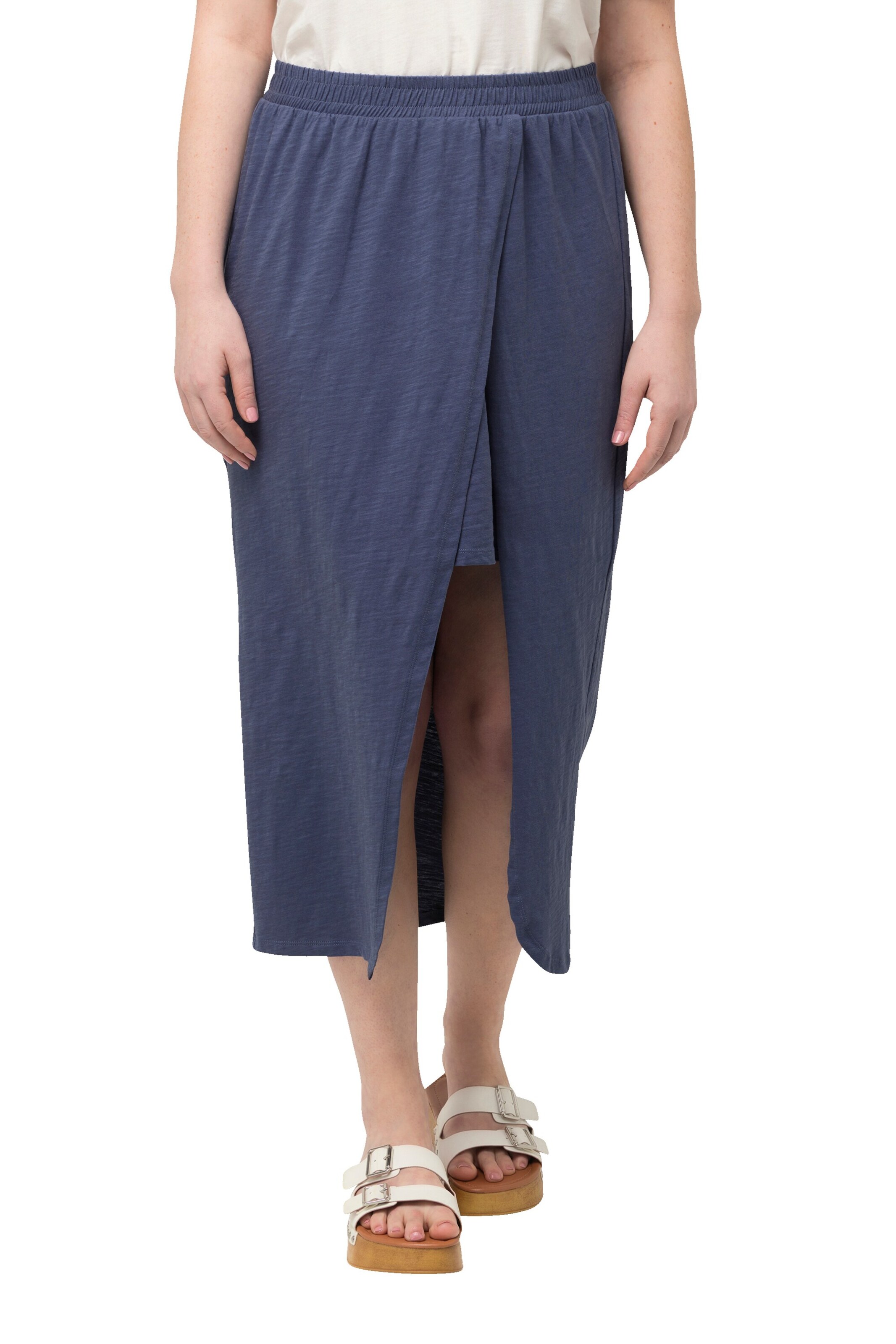 Ulla Popken Rok in Blauw: voorkant