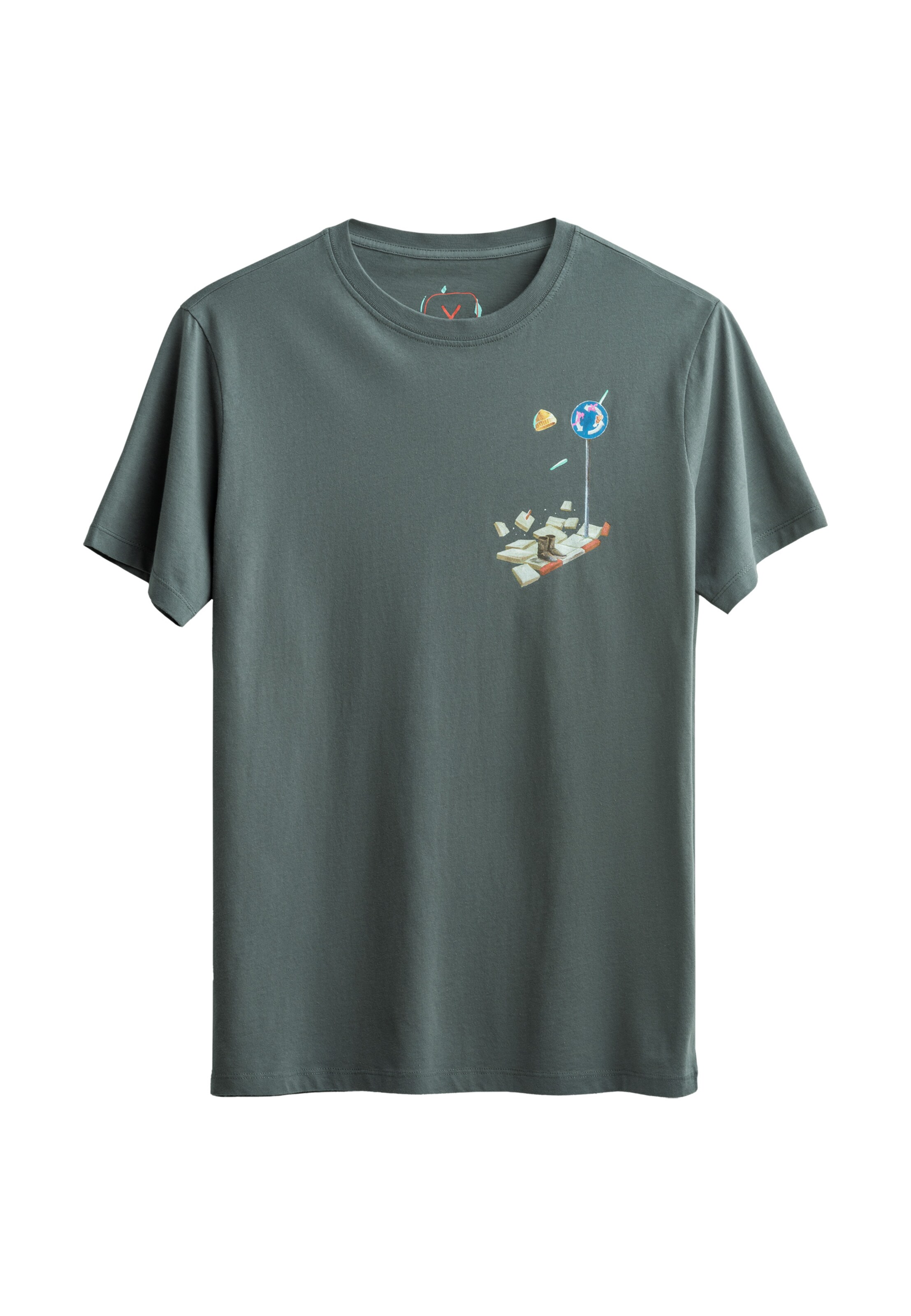 Kaft T-Shirt 'Rjovik' in Blau: Vorderseite