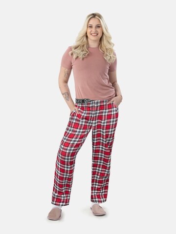 Pantaloncini da pigiama 'Leafletic Women’s Night Wear Long Pajama' di LEAFLETIC in rosso
