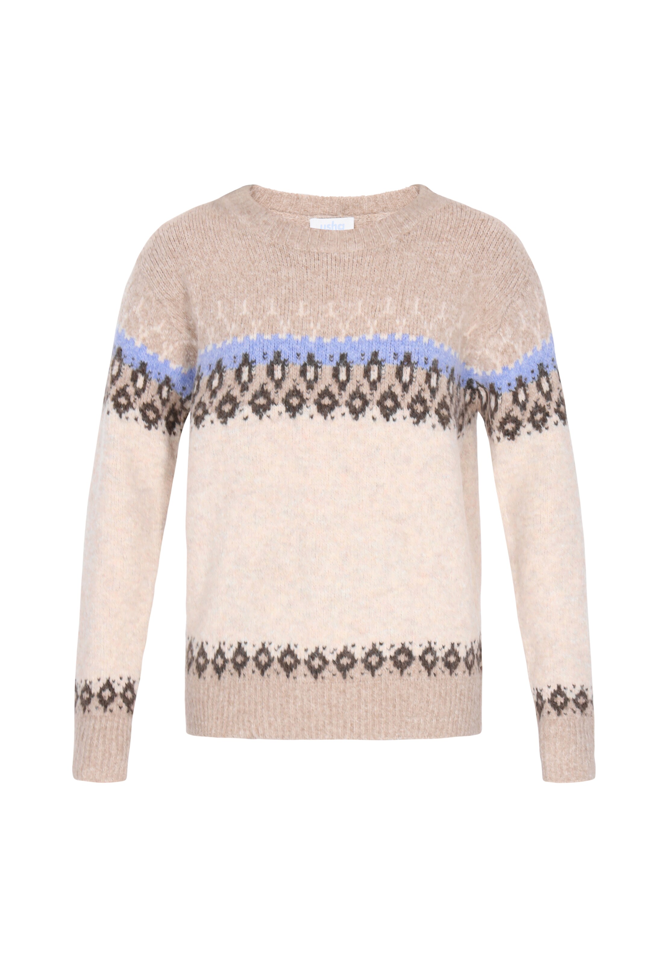 usha BLUE LABEL Pullover in Beige: Vorderseite