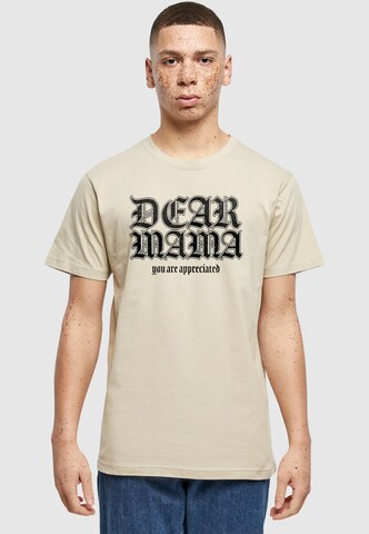T-Shirt 'Dear Mama' Mister Tee en beige : devant