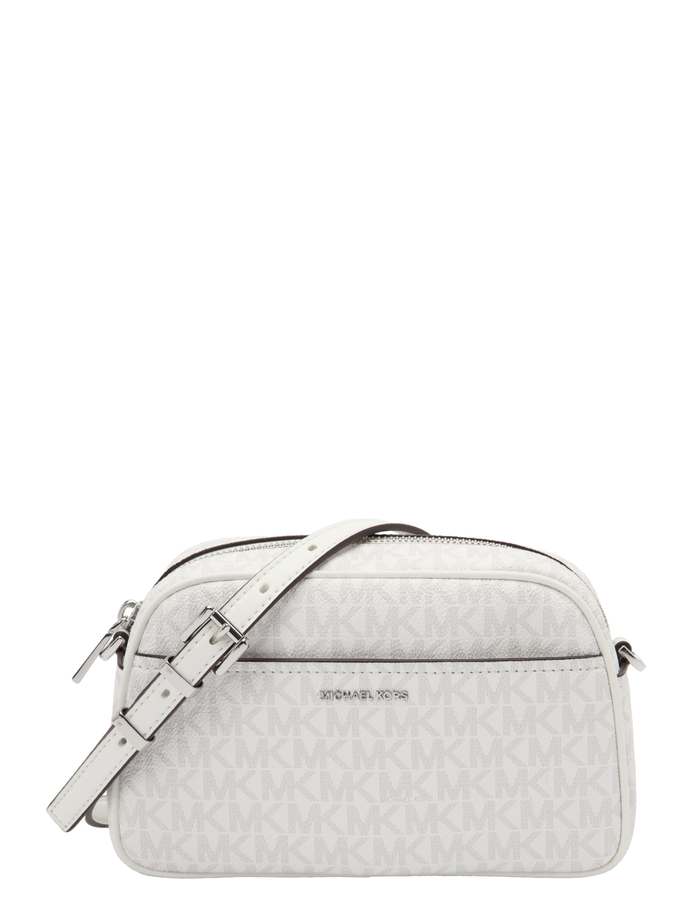 MICHAEL Michael Kors Axelremsväska i vit: framsida
