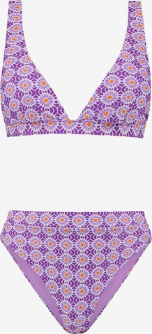 Shiwi Triangle Bikini 'Amy' in Purple: front