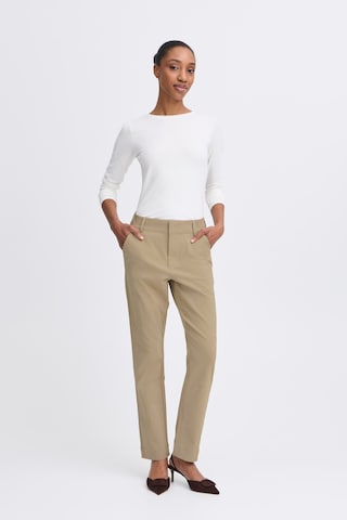 b.young - Slimfit Calças chino em bege