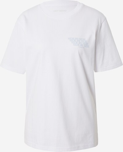Hey Soho T-shirt 'SIDE BY SIDE' i opal / vit, Produktvy