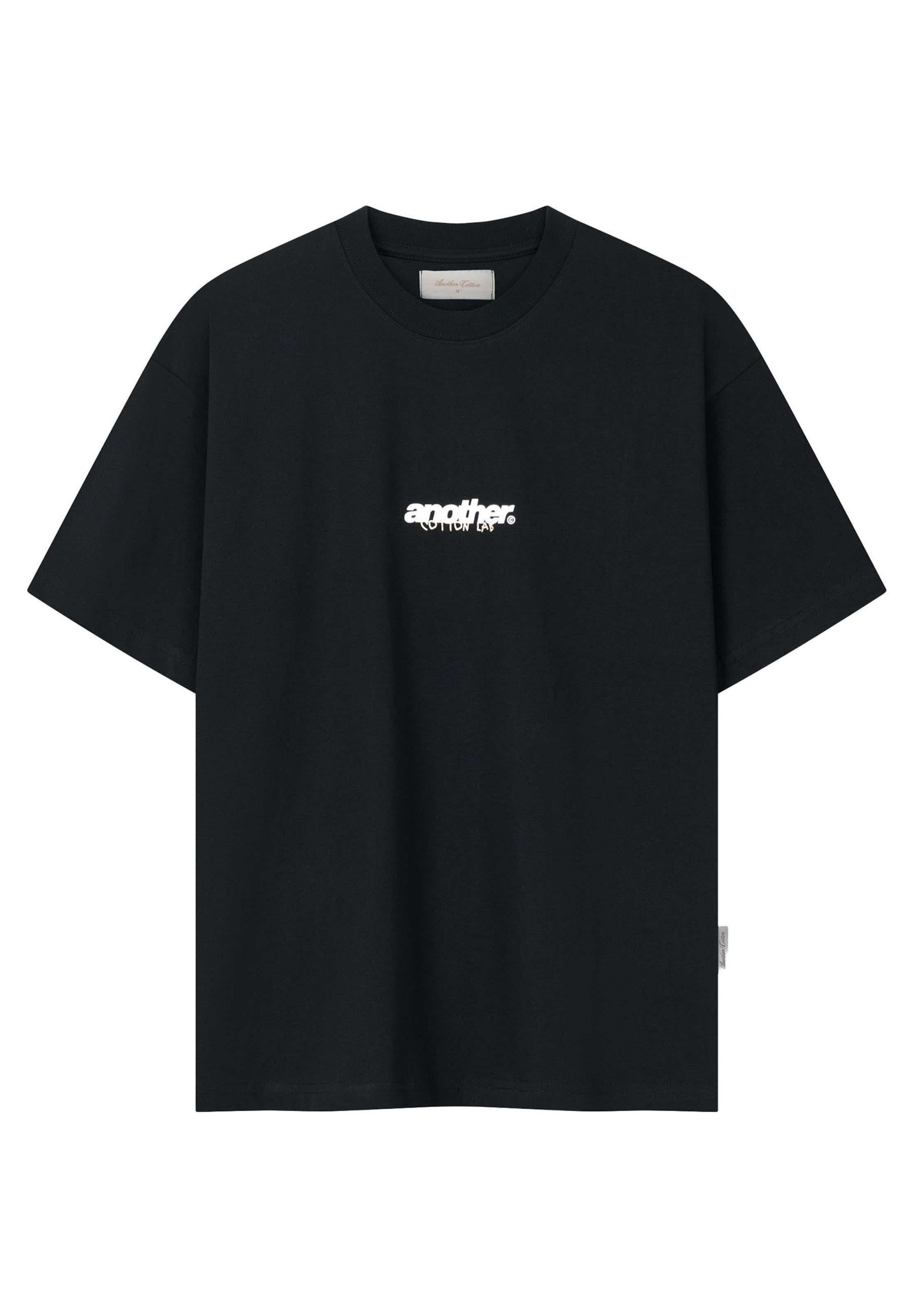 Another Cotton Lab Shirt in Zwart: voorkant