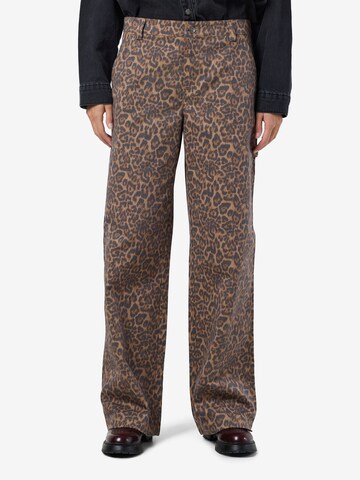 Regular Pantalon Noisy may en marron : devant
