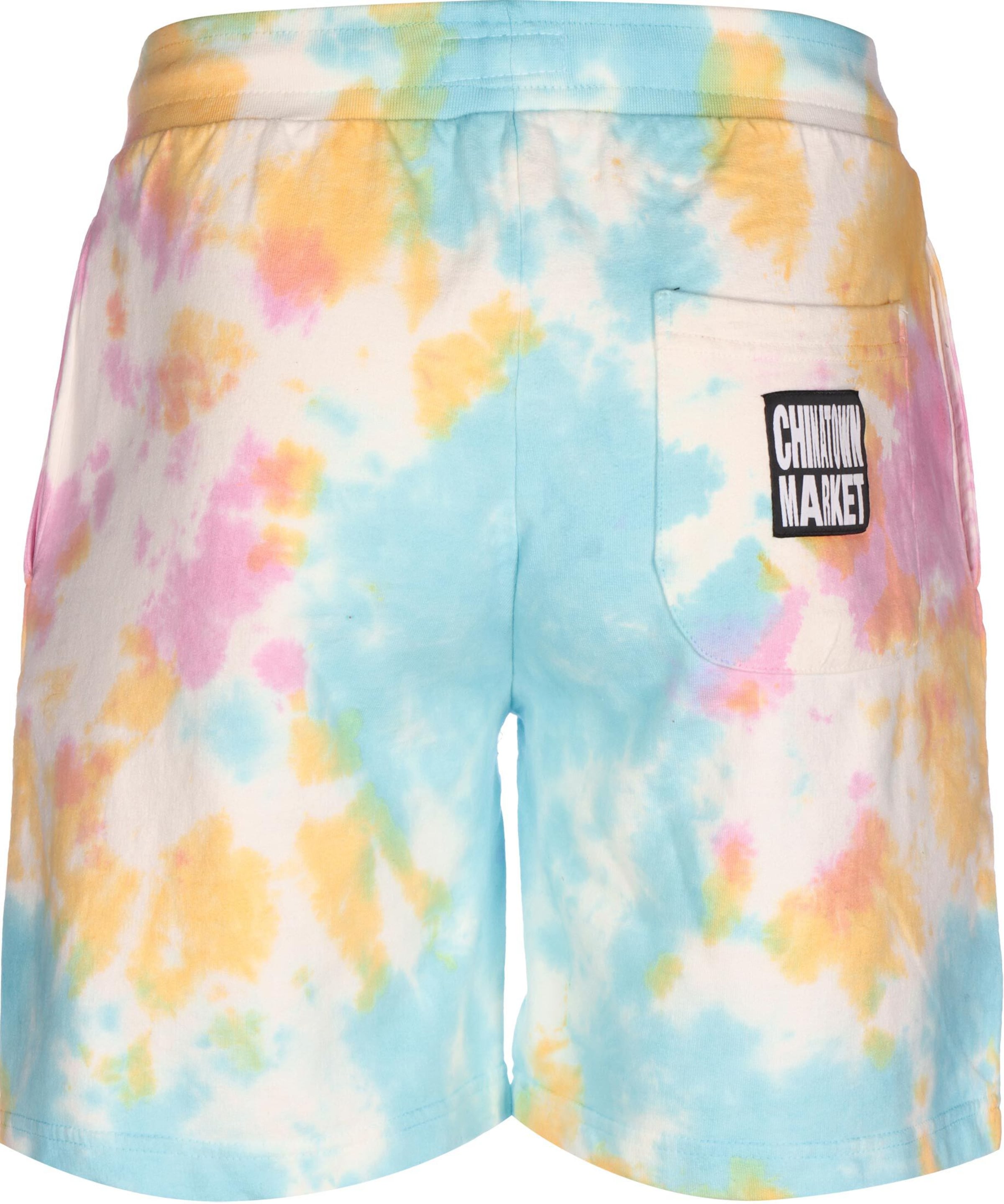 MARKET Loosefit Kalhoty 'Market Smiley Multi Tie Dye Chinatown' – mix barev