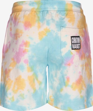 MARKET Loose fit Pants 'Market Smiley Multi Tie Dye Chinatown' in Mixed colors