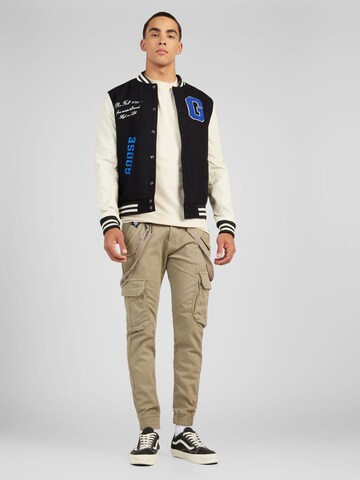 ALPHA INDUSTRIES Tapered Cargobroek in Beige