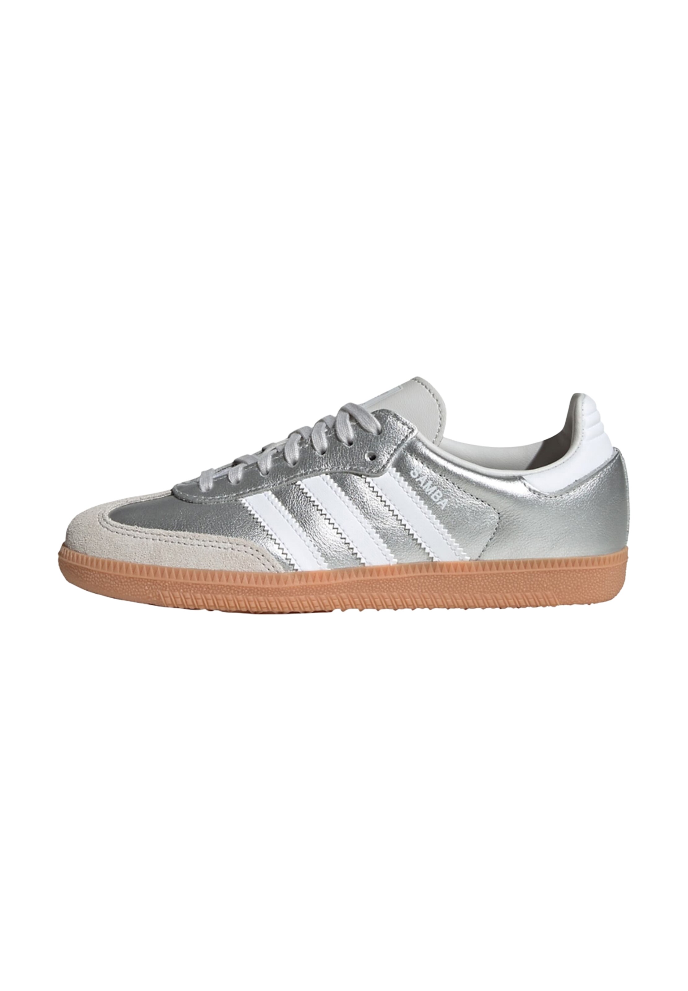 Baskets 'Samba' ADIDAS ORIGINALS en argent : devant