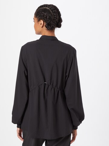 Reebok Athletic button up shirt in Black