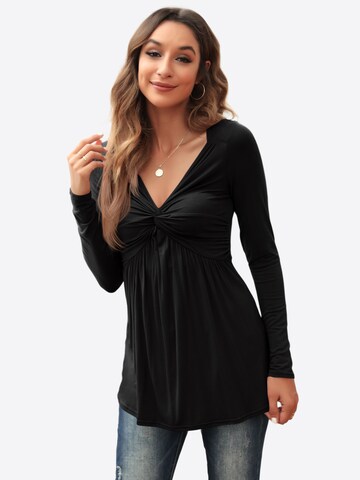 T-shirt Imily Bela en noir : devant