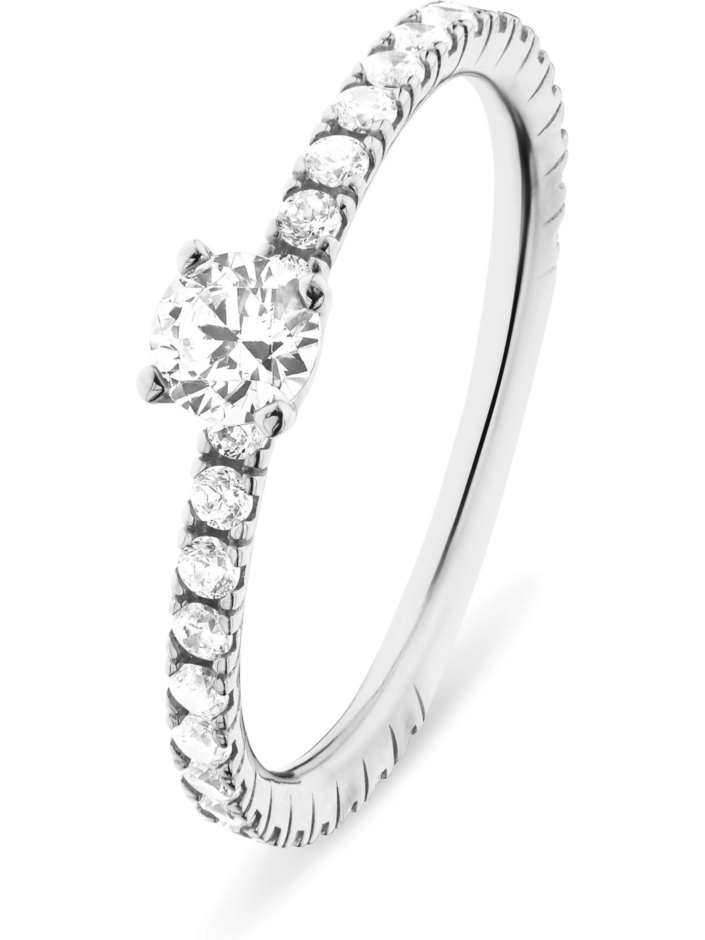 CHRIST Ring in Weiß: Vorderseite