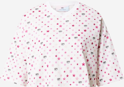 Tricou 'J.SARA' Chiara Ferragni pe portocaliu pastel / roz / negru / alb, Vizualizare produs