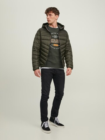 JACK & JONES Mikina 'STAMP' – zelená