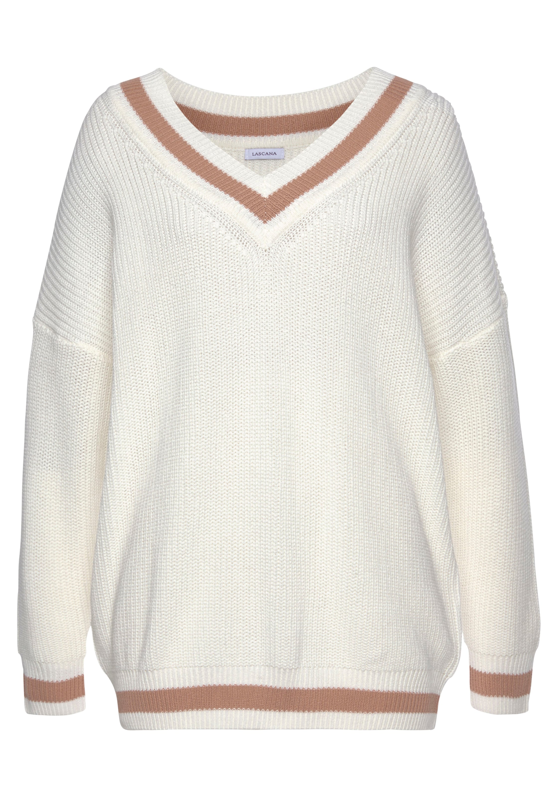 Pull-over LASCANA en blanc : devant