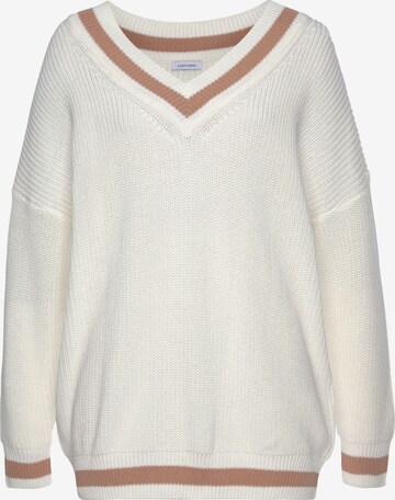 Pullover di LASCANA in bianco: frontale