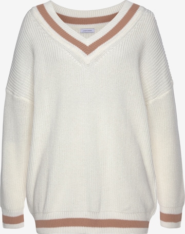 LASCANA Sweter w kolorze biały: przód