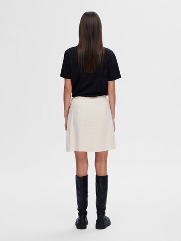 Jupe SELECTED en beige