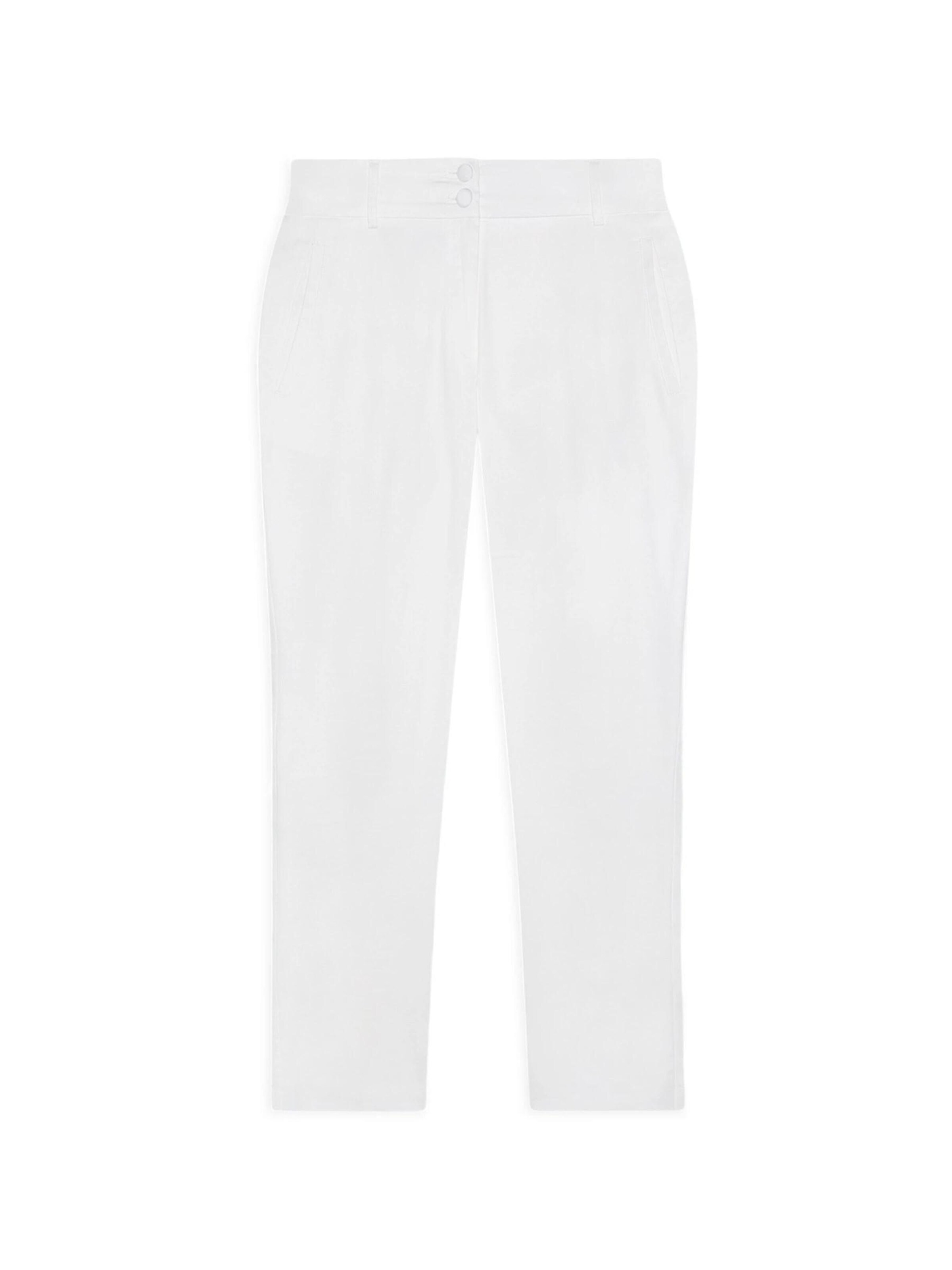 Coupe slim Pantalon Fiorella Rubino en blanc : devant