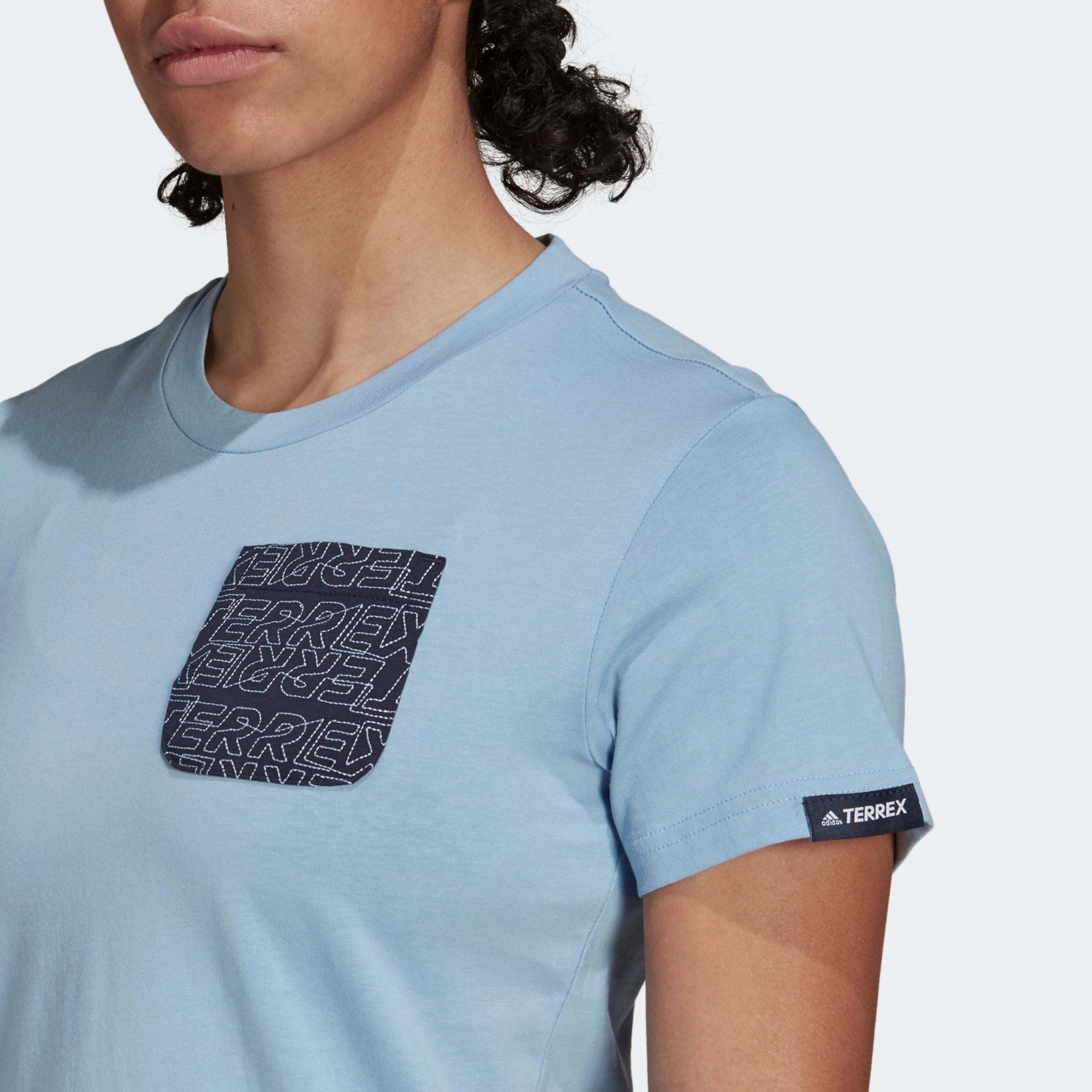 Femme T-shirt fonctionnel adidas Terrex en Bleu 