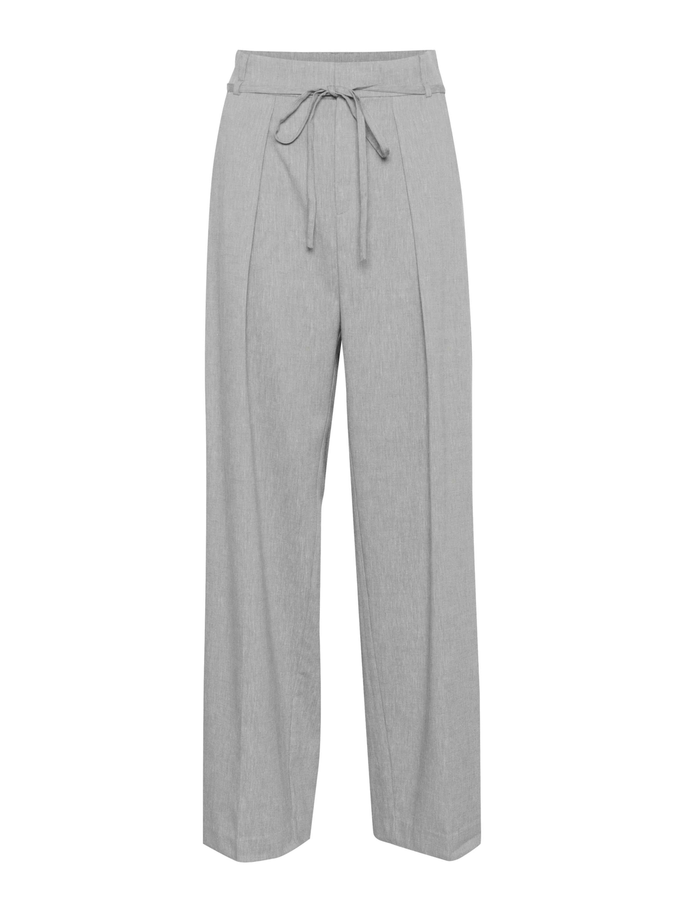 InWear Широка кройка Панталон с набор 'YanIW' в сиво: отпред