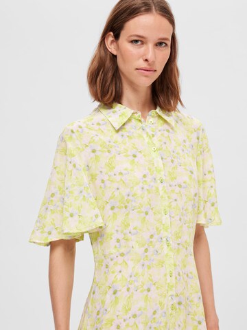 SELECTED FEMME Shirt Dress 'TERESA' in Yellow