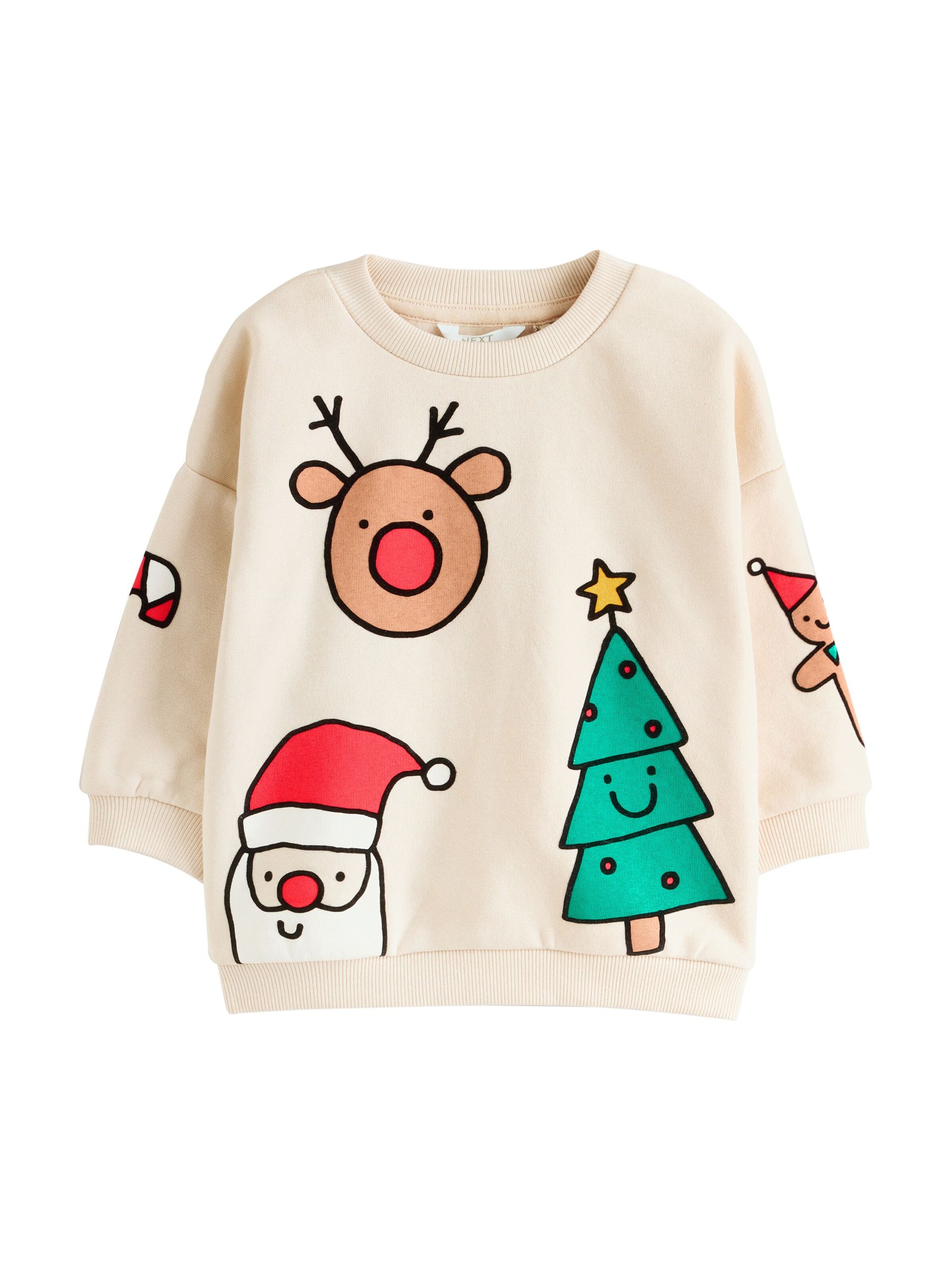 Next Pulóver - bézs: elől