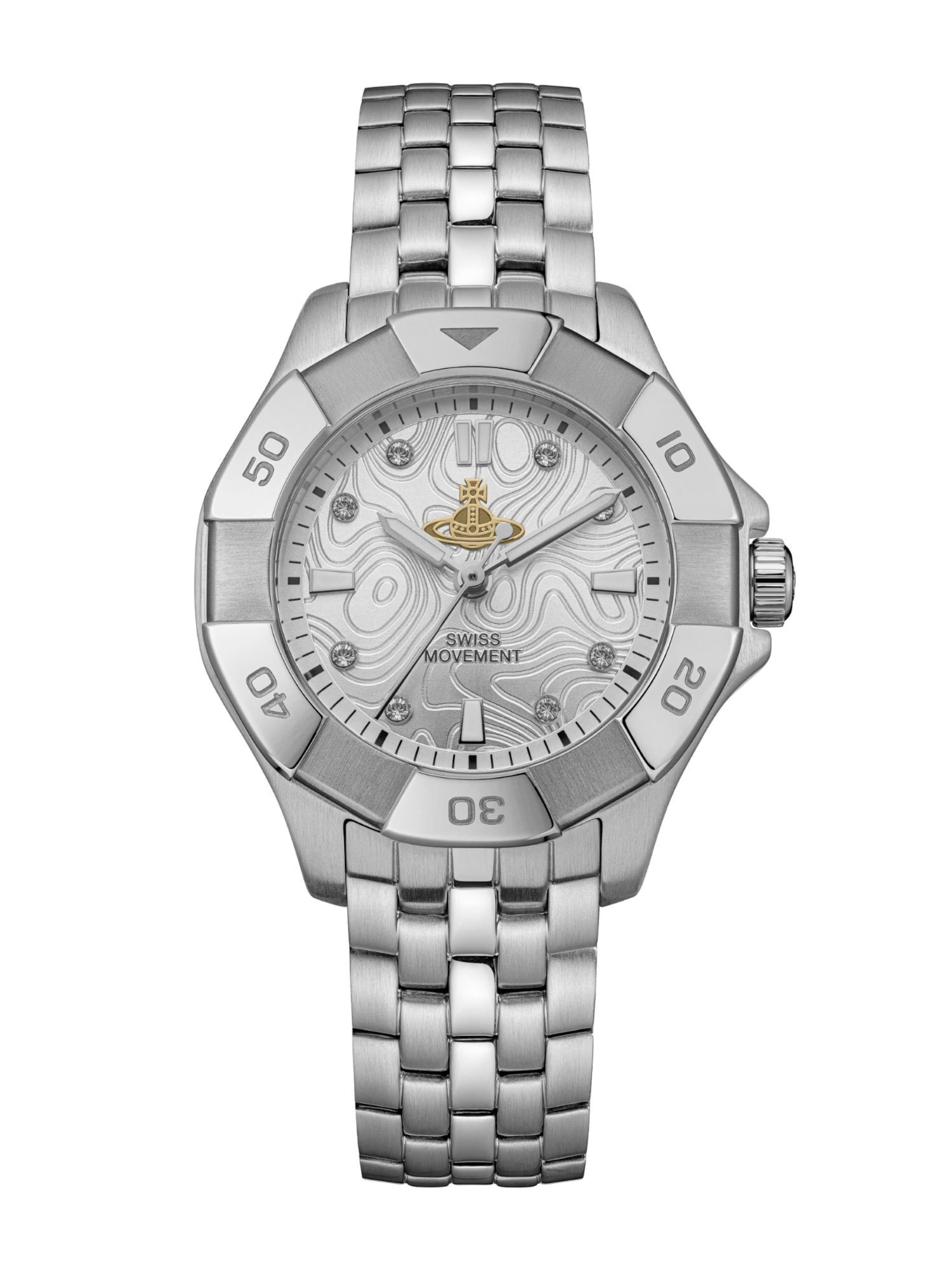 Vivienne Westwood Analog watch 'The Brompton' in Silver: front