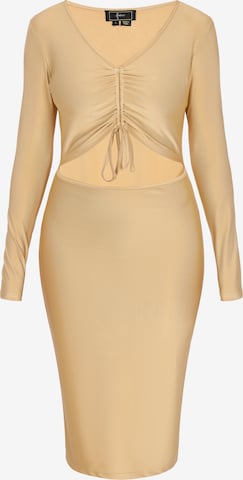 faina - Vestido 'Festive' en oro: frente