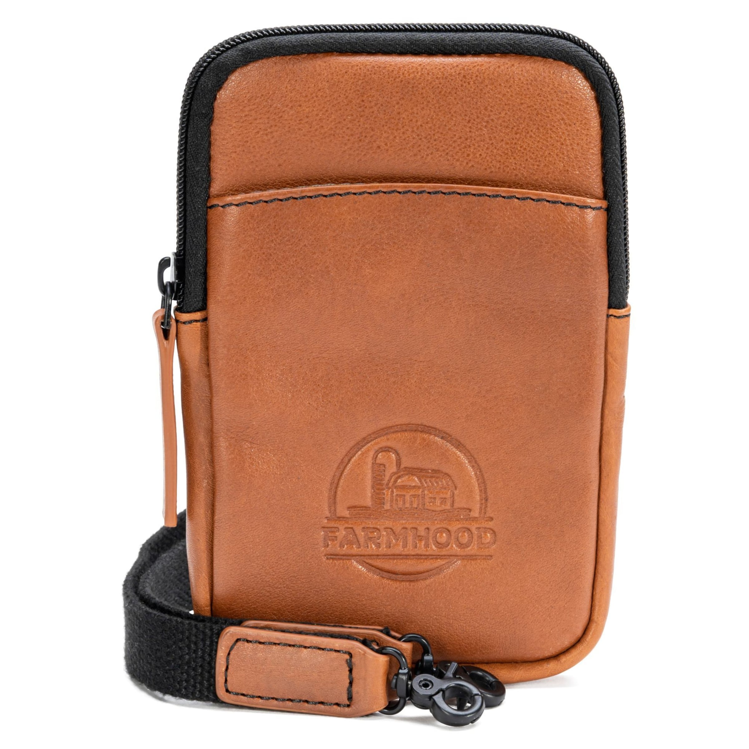 Custodia per smartphone di Farmhood in marrone: frontale