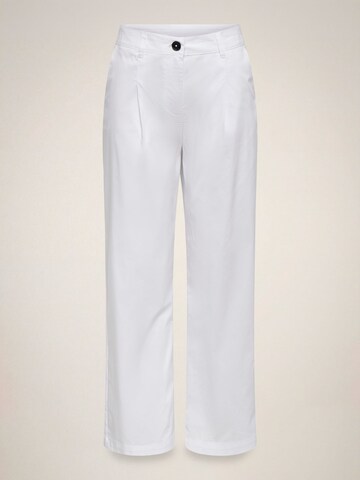 JDY Loose fit Trousers 'JDYMio' in White