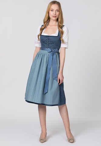 STOCKERPOINT Dirndl 'Isabelle' in Blauw: voorkant