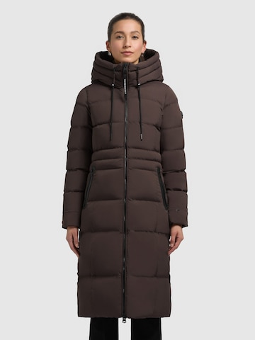 Manteau d’hiver 'ENAKH' khujo en marron : devant