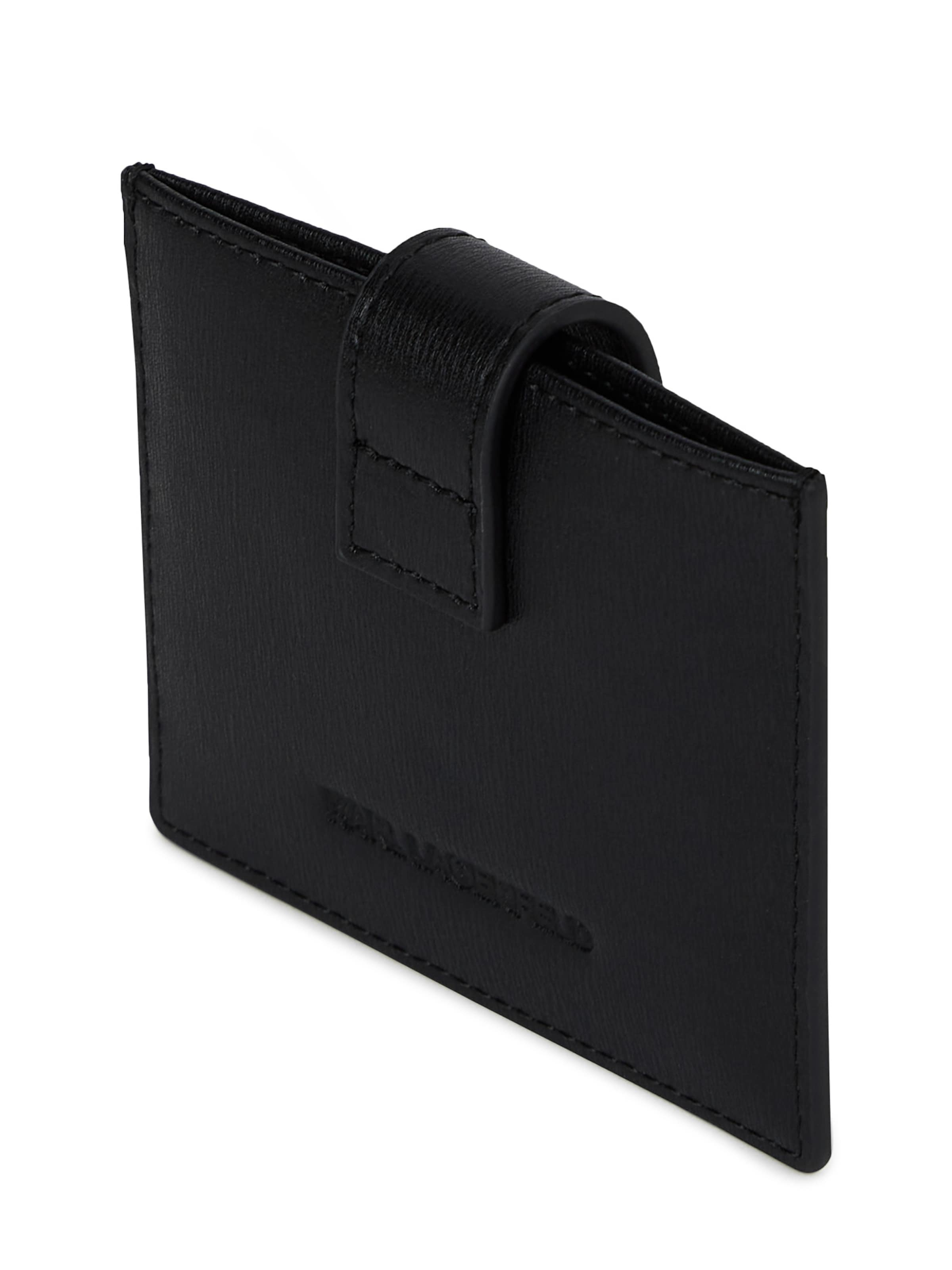 Karl Lagerfeld Case ' K/Autograph Kartenetui mit Vorhängeschloss ' in Black