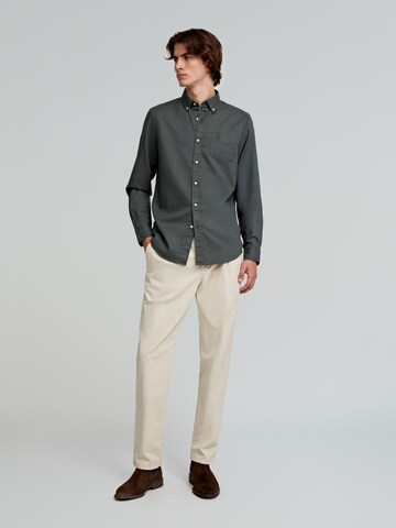 Scalpers Regular fit Button Up Shirt 'New Forest' in Green: front