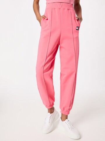 Tapered Pantaloni di Tommy Jeans in rosa: frontale