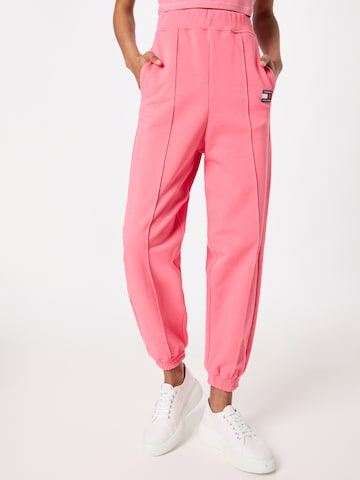 Tommy Jeans Tapered Pants in Pink: front