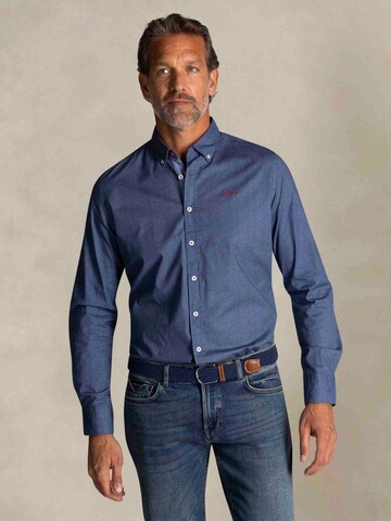 Coupe regular Chemise 'James Oban' NZA New Zealand Auckland en bleu