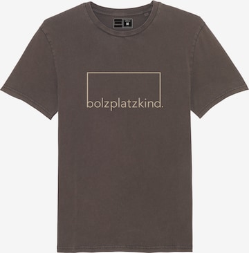 Bolzplatzkind T-Shirt in Braun: predná strana