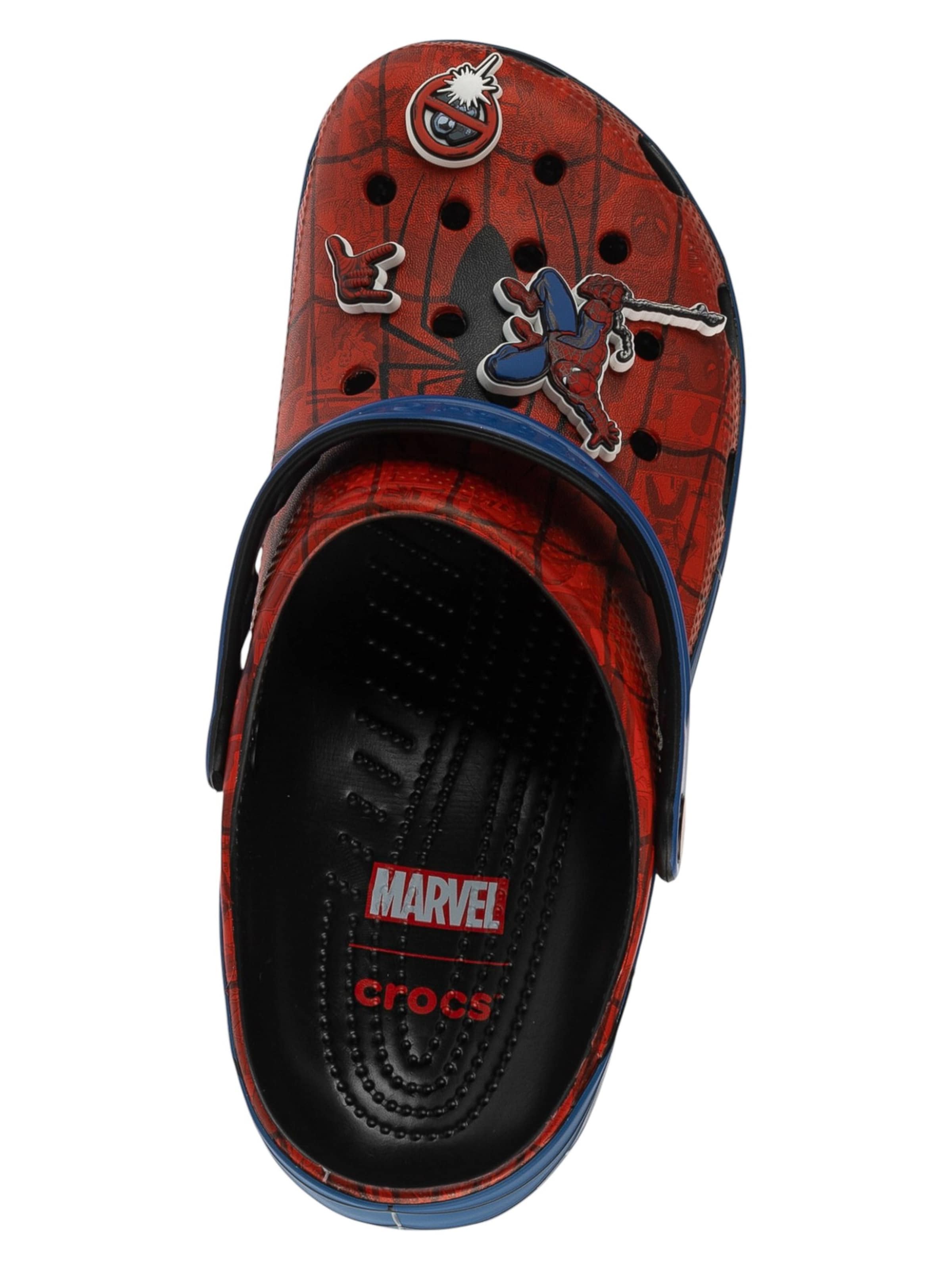 Crocs Clogs 'Classic Spiderman Web'‌ in Rot
